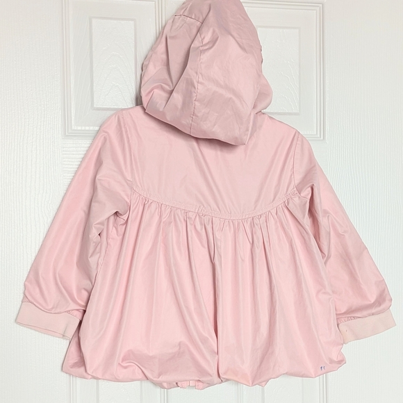 Girls' (Size 4) Pastel Pink Hooded  Zip-Front Jacket w/Balloon/Puffed Hem - Picture 5 of 16